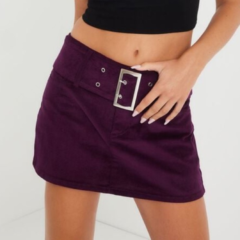 Garage clothing Low-rise Corduroy Belted Skirt size XS